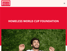 Tablet Screenshot of homelessworldcup.org